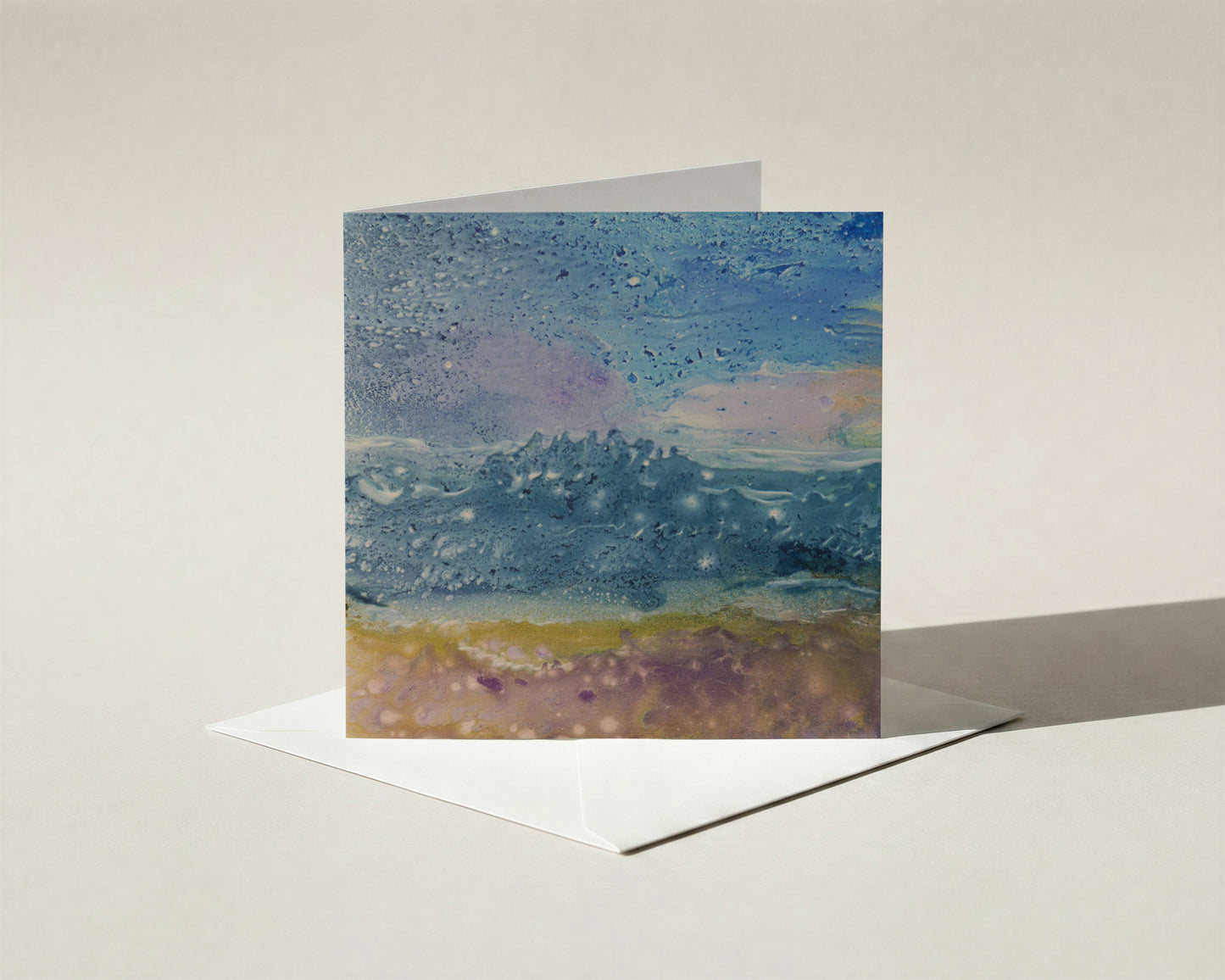 Purple beach (troostkaart zonder tekst)